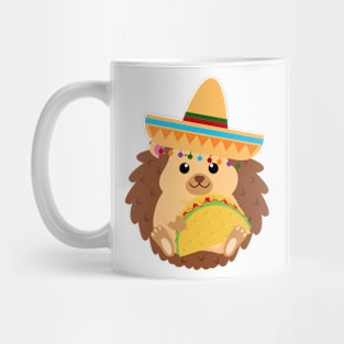 Mexican Hedgehog Eating a Taco Mug